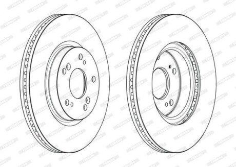 Гальмівний диск FERODO DDF2473C