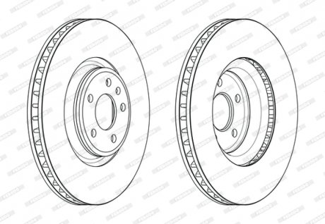 Гальмівний диск FERODO DDF2598C-1