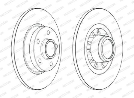 Гальмівний диск FERODO DDF2602-1