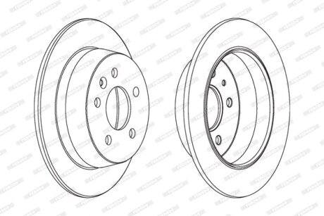 Brake disk FERODO DDF861C