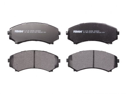 Комплект гальмівних колодок з 4 шт. дисків FERODO FDB1603