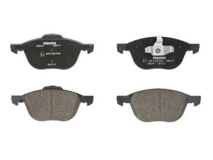Фото комплект гальмівних колодок з 4 шт. дисків FERODO FDB4319 Комплект гальмівних колодок з 4 шт. дисків FERODO FDB4319