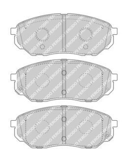 Комплект гальмівних колодок з 4 шт. дисків FERODO FDB4983
