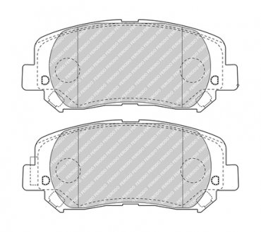 Комплект гальмівних колодок з 4 шт. дисків FERODO FDB4999 (фото 1)