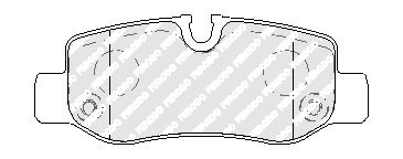 Тормозные колодки FERODO FVR5013