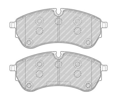 Тормозные колодки FERODO FVR5067
