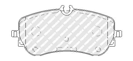 Тормозные колодки FERODO FVR5068