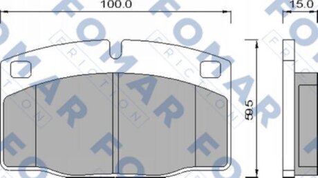 Колодки гальмівні передні дискові FOMAR FO426981