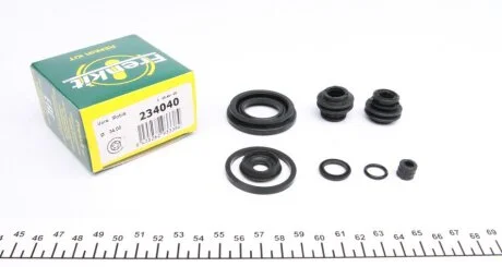 Ремкомплект гальмівного супорта HYUNDAI Veloster FS 11-18, i-30 GD 12-17, ix20 JC 10-19; KIA Soul PS 14-19, Picanto TA 11-18 FRENKIT 234040