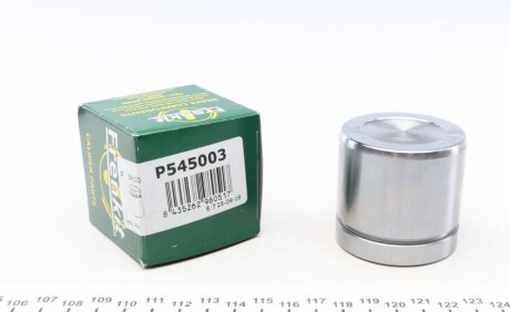 Поршень гальмівного супорта RENAULT Megane III 09-16, Scenic III 09-16, Dokker 12-21; FORD Fiesta 17-; FIAT Grande Punto 05-10, Punto 09-18, 500 07-20; OPEL Corsa E 14-14, Adam 13-19; LANCIA Ypsilon 03-11, Ypsilon 12-; DACIA Duster 10-17, Dokker 12-2 FRENKIT P545003