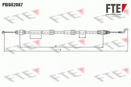 Трос FTE FBS02087 (фото 1)