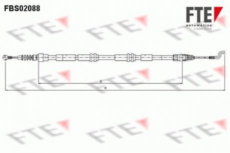 Трос гальмівний FTE FBS02088 (фото 1)