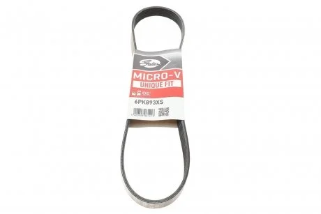 Ремінь Gates 6PK893XS