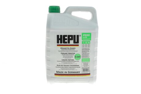 Антифриз-концентрат зелений G11 (-38°C) 5л HEPU P999-LL18-005