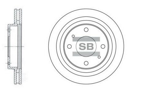 Диск гальмівний Hi-Q (SANGSIN) SD1045