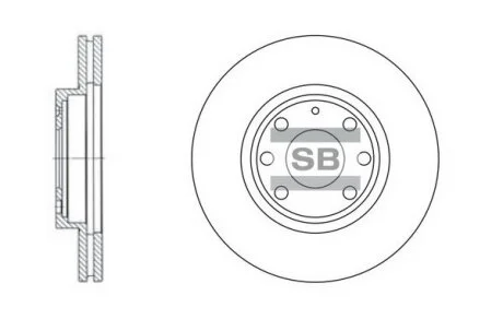 Диск гальмівний Hi-Q (SANGSIN) SD3012