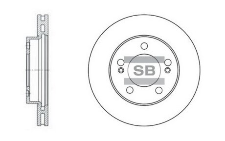 Диск гальмівний Hi-Q (SANGSIN) SD3024