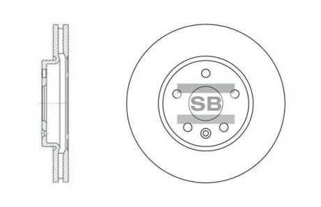 Гальмівний диск Hi-Q (SANGSIN) SD3031