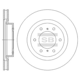 Диск гальмівний Hi-Q (SANGSIN) SD4324