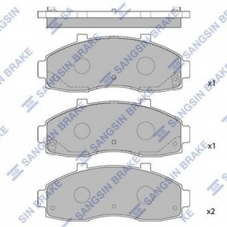 Комплект гальмівних колодок - дискові Hi-Q (SANGSIN) SP1091