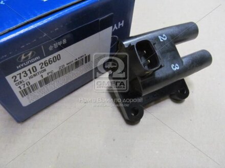 Котушка запалювання HYUNDAI Accent MC 06-10, Accent LC 00-06, Coupe GK 02-09, Elantra XD 00-06, Getz TB 02-10, Matrix FC 01-08, Matrix FCT 08-10; KIA Rio JB 06-11 Hyundai/Kia/Mobis 2731026600