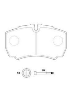 Гальмівні колодки задні Iveco Daily Jurid 2912309560