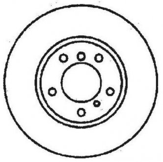 Гальмівний диск передній BMW 5 (E34),7 (E32) Jurid 561479JC