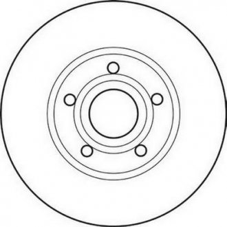 Гальмівний диск передній Audi 100, A4, A6 / Volvo 7700, 8500, 8700, 9700, 9900 Jurid 561547JC (фото 1)