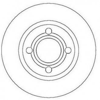 Гальмівний диск передній Audi 80 (1991->) Jurid 561689JC