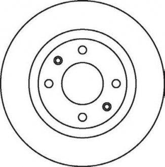 Гальмівний диск передній Peugeot 301, Partner / Citroen Berlingo, C2, C3, C4 Jurid 562044JC