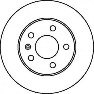 Гальмівний диск задній Opel Astra, Combo, Corsa, Meriva, Zafira Jurid 562072JC