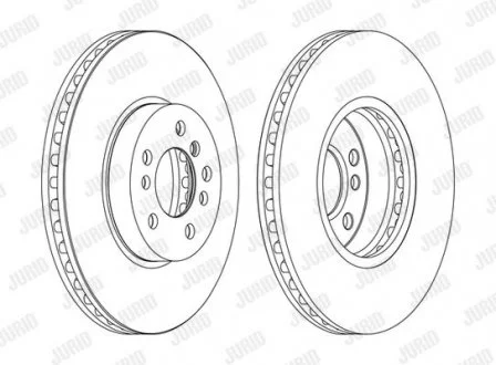 Гальмівний диск передній BMW X3, X5 Jurid 562134JC1