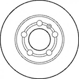 Гальмівний диск задній Audi A3, TT / Skoda Octavia / VW Bora, Golf Jurid 562177JC