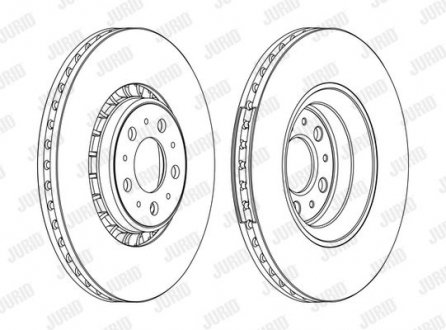 Гальмівний диск передній Volvo XC90 Jurid 562217JC1 (фото 1)