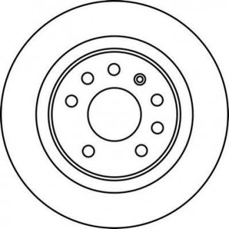 Гальмівний диск задній Saab 9-3/ Opel Signum, Vectra, Rekord/ Fiat Croma/ Cadillac BLS Jurid 562229JC (фото 1)