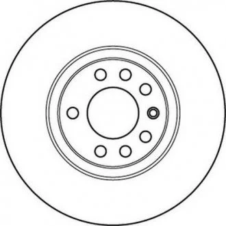 Гальмівний диск передній Opel Astra, Corsa, Meriva, Vectra, Zafira / Saab 9-5 Jurid 562240JC