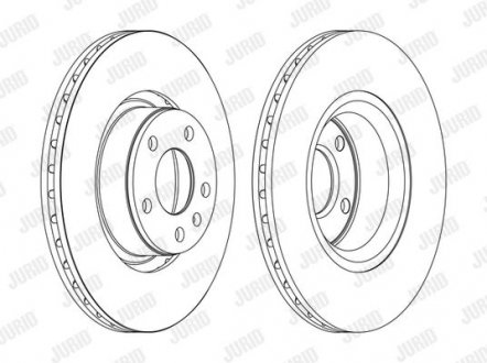 Гальмівний диск передній Audi A6, A6 Avant Jurid 562271JC1 (фото 1)