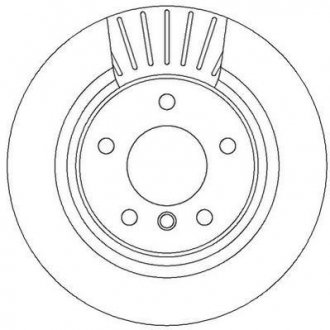 Гальмівний диск задній BMW 1-Series, 2-Series, 3-Series, 4-Series Jurid 562316JC (фото 1)