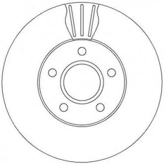 Гальмівний диск передній Volvo C30, C70, S40, V50 / Ford C-Max, Focus, Grand C-Max Jurid 562364JC