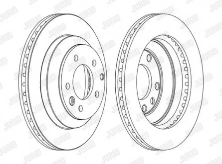 Гальмівний диск задній Audi Q7 / Porshe Cayenne / VW Touareg Jurid 562393JC1