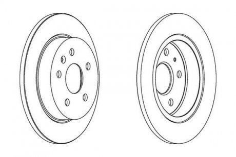 Гальмівний диск задній Chevrolet Malibu / Opel Insignia A Jurid 562461JC
