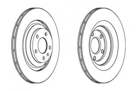 Гальмівний диск задній Audi A6 (2004->) Jurid 562512JC