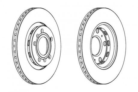 Гальмівний диск задній Audi A8 / VW Phaeton(2002->) Jurid 562514JC