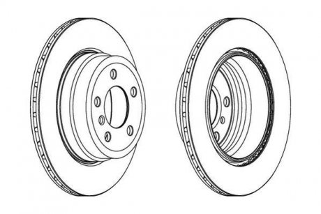 Гальмівний диск задній BMW X5, X6 Jurid 562521JC