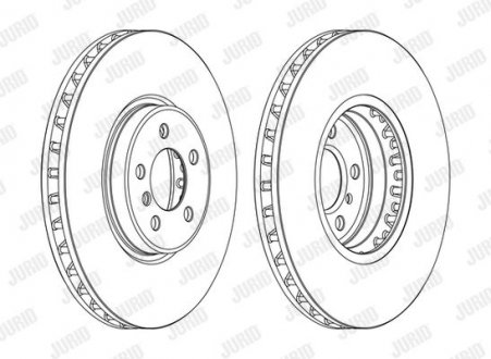 Гальмівний диск Jurid 562522JC1