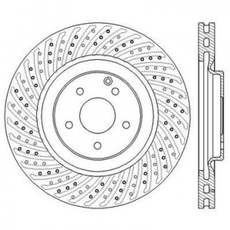 Гальмівний диск передній Mercedes-Benz C-class, CLK, SLK Jurid 562569JC