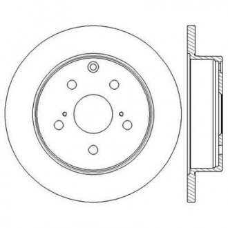 Гальмівний диск задній Toyota Mark X, RAV-4 III, IV / Lexus HS Jurid 562601JC (фото 1)