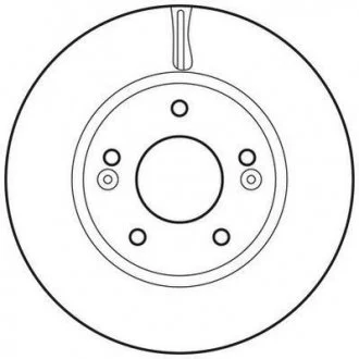 Гальмівний диск передній Hyundai Sonata, Tucson, i30 / KIA Carens, Ceed, Magentis, Sportage Jurid 562625JC