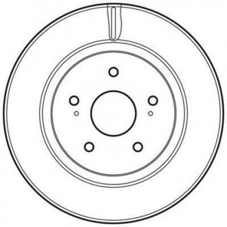 Гальмівний диск передній Suzuki Grand Vitara II (2005->) Jurid 562632JC (фото 1)