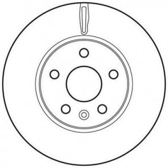 Гальмівний диск передній Chevrolet Aveo, Cruze / Opel Astra J Jurid 562642JC